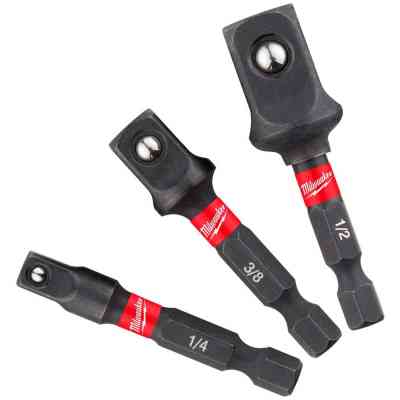 Адаптер для инструмента Milwaukee 1/4" HEX на квадраты 1/4", 3/8", 1/2" (4932479228) Винница