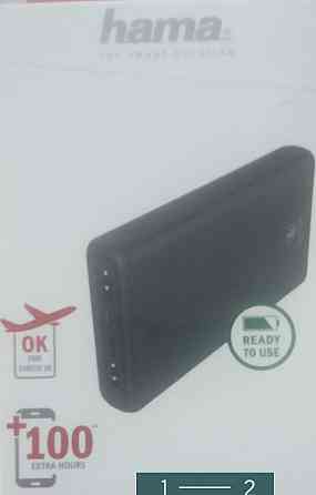 Павербанк: HAMA ALU15HD 15000mAh. Antracyt Киев