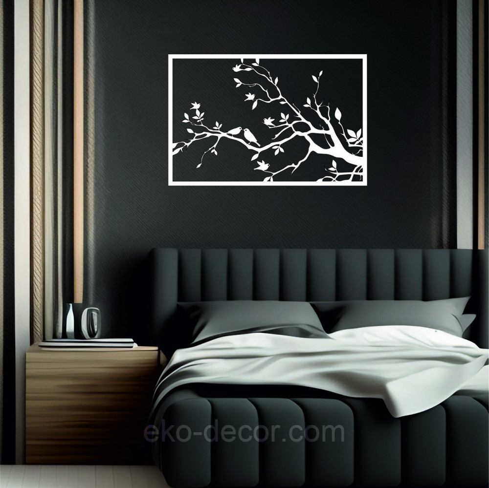 Декоративное настенное Панно «Весна» Декор на стену 50*33 см, Белый Киев - изображение 3