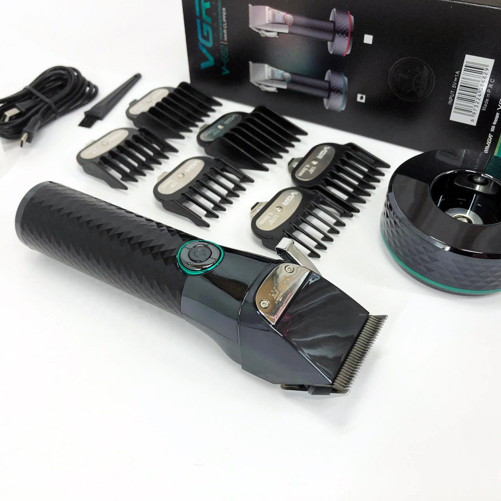 Машинка для стрижки з насадками бездротова VGR, Чоловічий набір для стрижки волосся бездротовий XW-82 Київ - фото 13