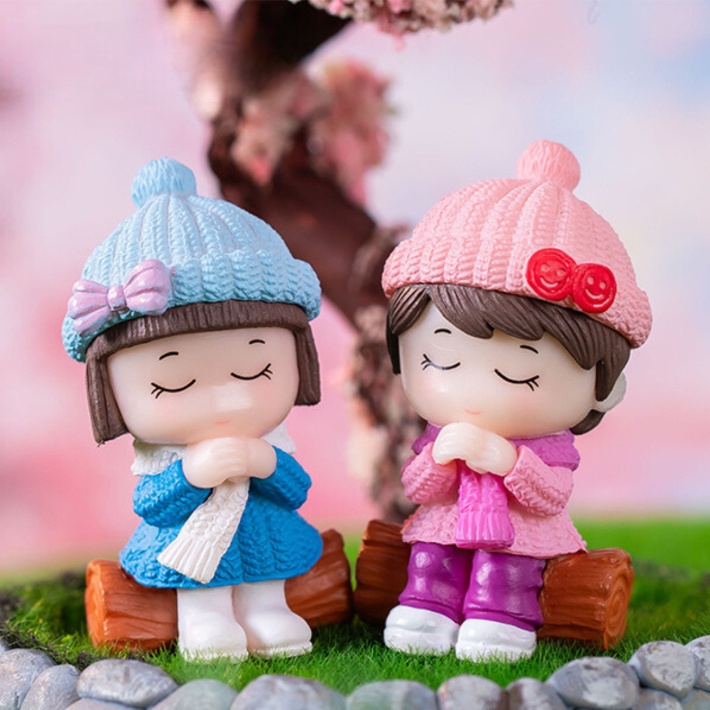 Декоративные фигурки Мальчики и девочки для флорариума, моссариума, мини-сада, вазона, микроландшафта Набор Блакитний Одесса - изображение 3