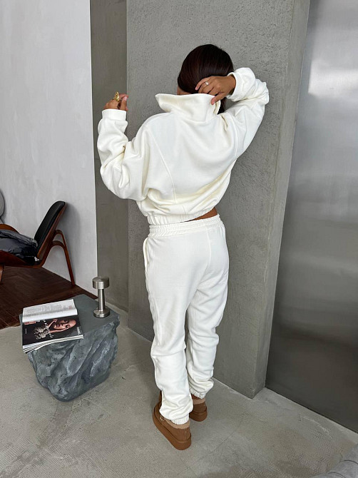 Жіночий теплий спортивний костюм двійка: кофта і штани турецький двосторонній фліс Одеса - фото 5