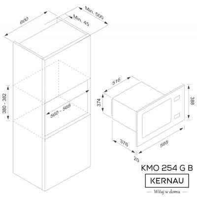 Микроволновая печь Kernau KMO 254 G B Винница