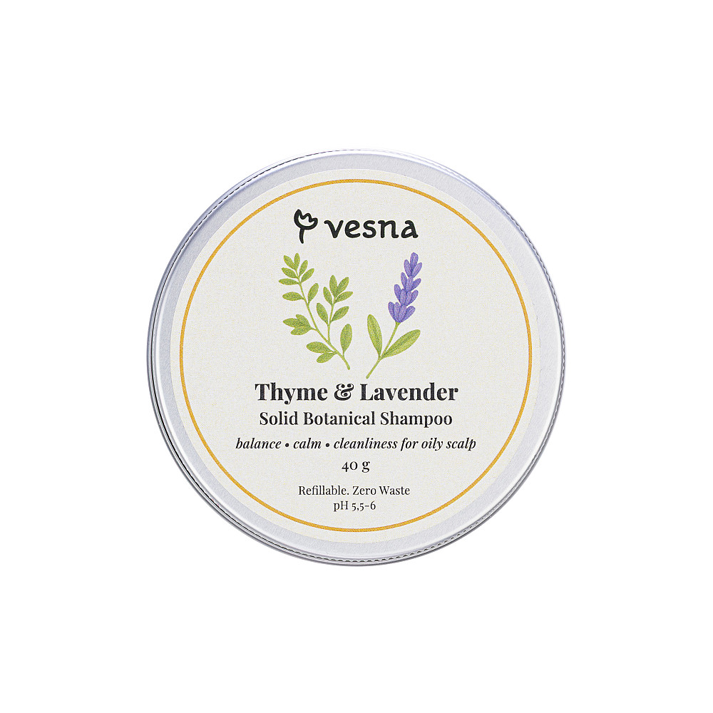 Твердий шампунь Чебрець та Лаванда Vesna 80 г Київ - фото 1