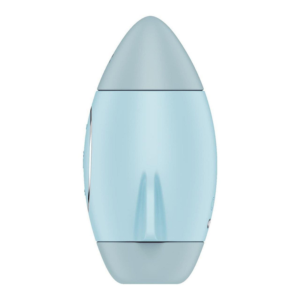 Вакуумний стимулятор з вібрацією Satisfyer Mission Control Blue, 2 незалежні мотори Sex Aura Київ - фото 3