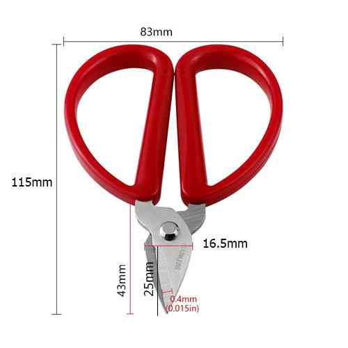 Универсальные бытовые ножницы для шитья, рукоделия и повседневного использования 115 мм с большими ручками Киев