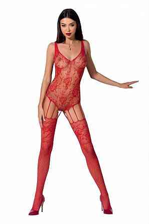Ажурный бодистокинг с имитацией чулок Passion BS074 red Sex Aura Киев