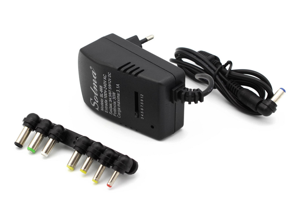 Блок живлення імпульсний універсальний SL-668 3.0A/ 6 або 8 насадок - 3/4,5/6/7,5/9/12V - 1322 Дніпро - фото 2