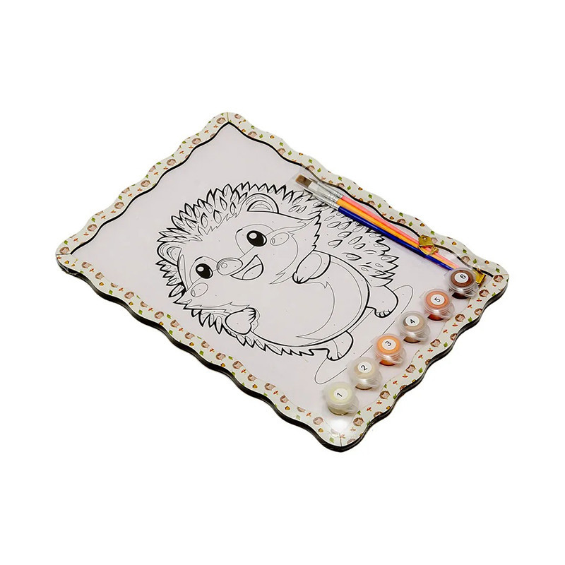 Дитячий набір для розпису по дереву "Їжачок" Puz-22947 формат А4 Вінниця - фото 2