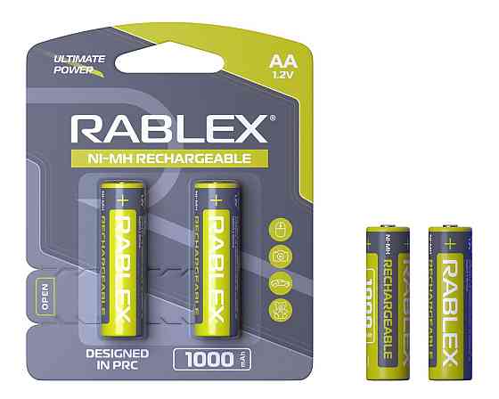 Аккумулятор Rablex HR6/AA Ni-MH 1000mAh 1.2V 1 шт. Днепр