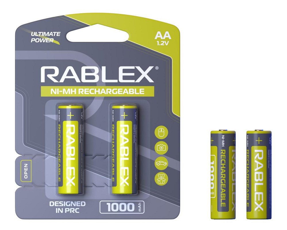 Акумулятор Rablex HR6/AA Ni-MH 1000mAh 1.2V 1 шт. Дніпро - фото 1