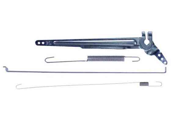 Рычаг привода дроельной заслонки + тяга + пружина мотоблок 188F Мукачево