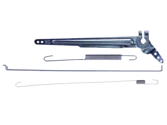 Рычаг привода дроельной заслонки + тяга + пружина мотоблок 188F Мукачево - изображение 3