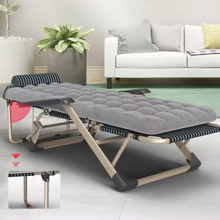 Розкладне крісло ліжко лежак з подушкою LEOBRO (FCB-S01-PP) Київ - фото 3