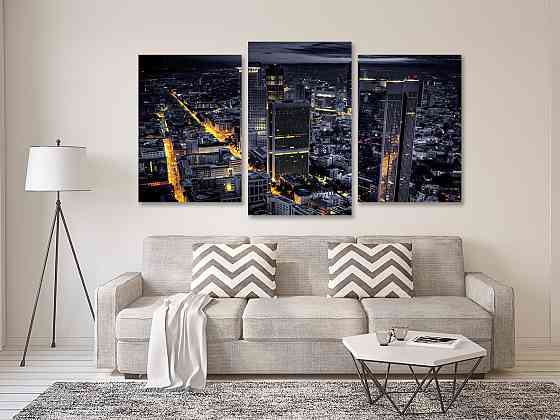 Модульная картина в гостиную / спальню  Ніч в місті Art-593_3 Киев
