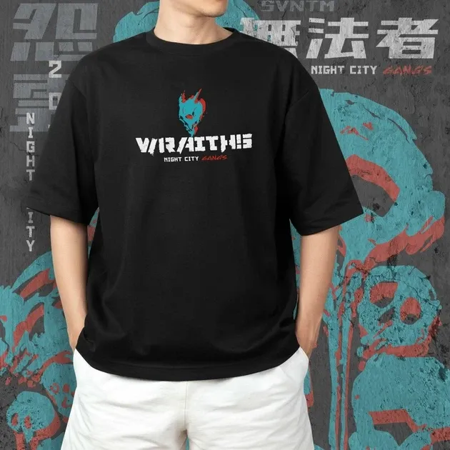 Футболка мужская с принтом Cyber Punk Wraiths Gang Размер 48 Anime10Размер 48 Днепр - изображение 3