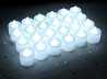 LED свічка на батарейках 24 шт Холодний білий