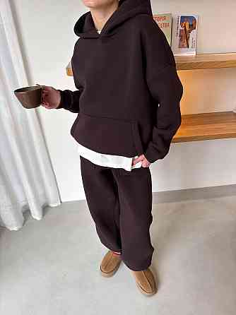 Жіночий теплий костюм Шоколадний 48/52 Харків