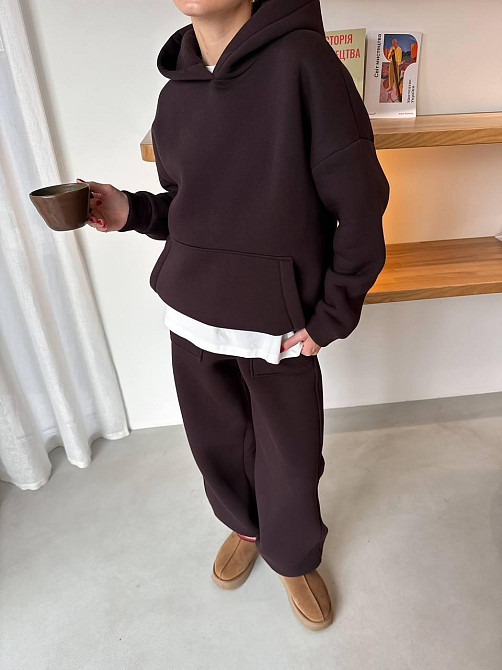 Жіночий теплий костюм Шоколадний 48/52 Харків - фото 5