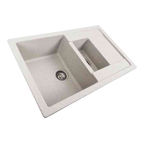 Гранітна мийка для кухні VALESO 7850W TOSKANA матова Топаз Коломия