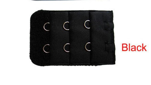 Удлинитель для бюстгальтера на 2 крючка 5 на 3 см черный Киев - изображение 1