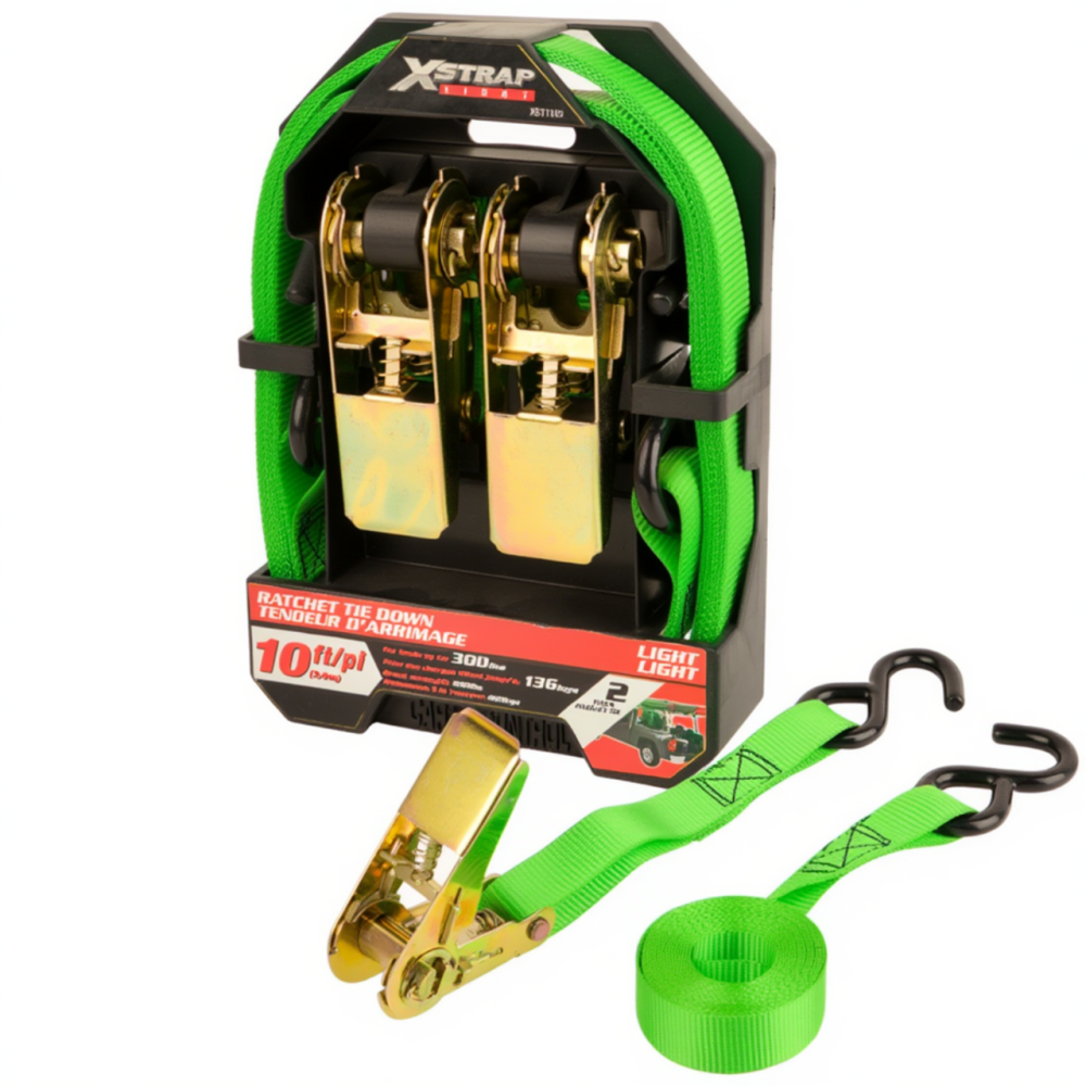 Набір стяжних ременів з храповим механізмом для кріплення вантажу 2 шт. 25 мм х 3 м стропи з навантаженням 136 кг Кам'янець-Подільський - фото 8