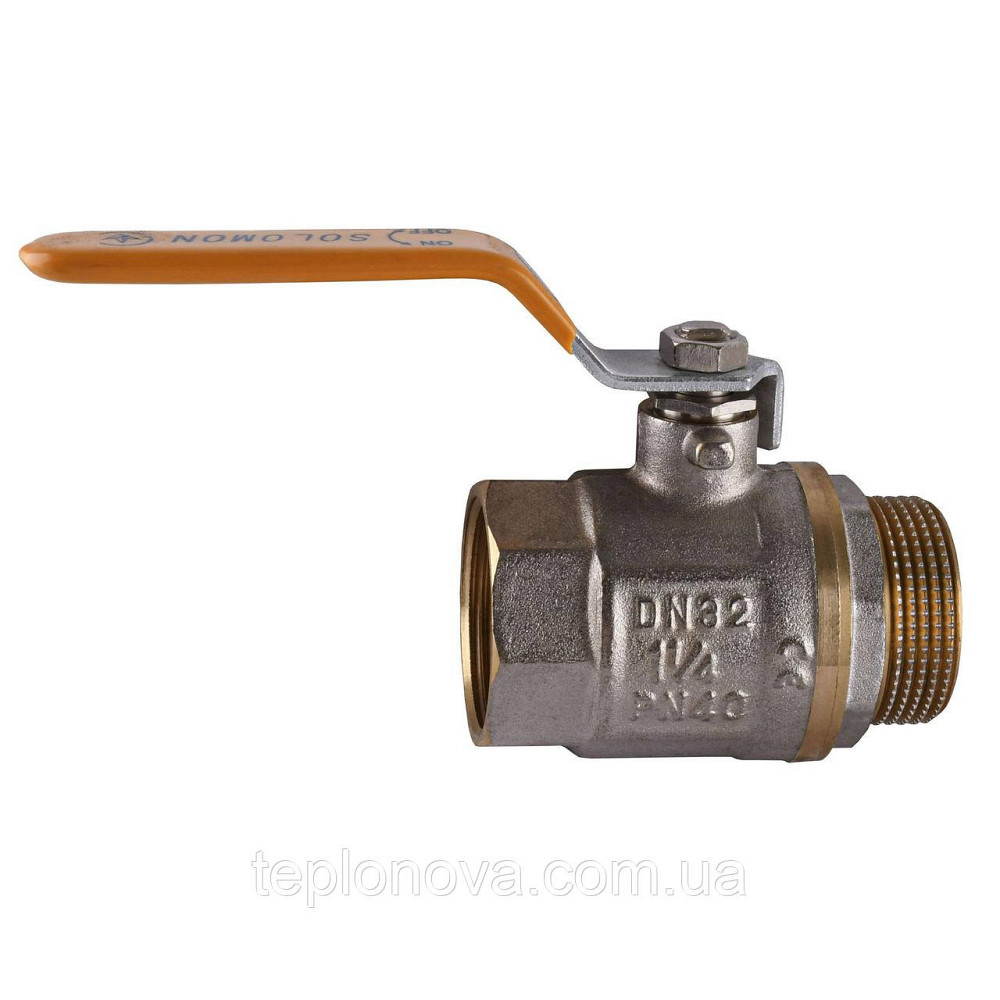 Кран кульовий прямий SOLOMON 1 1/4" НВ ЖР PN40 В1002FM Чернівці - фото 1