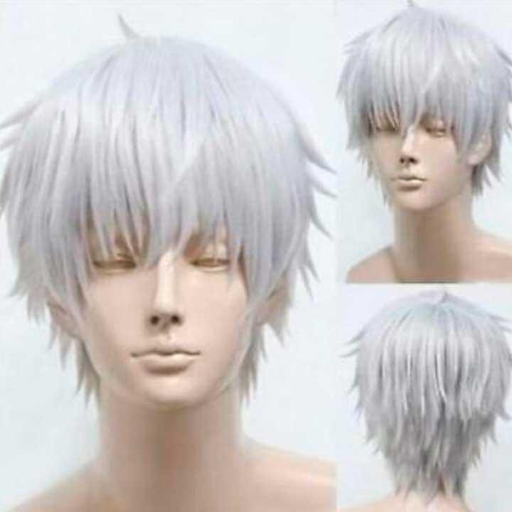 Перука чоловіча косплей аніме "Gintama" - Сірий Вінниця - фото 4