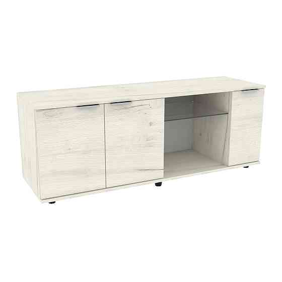 Тумба TV Ketrin К-10, Дуб Крафт Білий, 1400/425/530 Львів