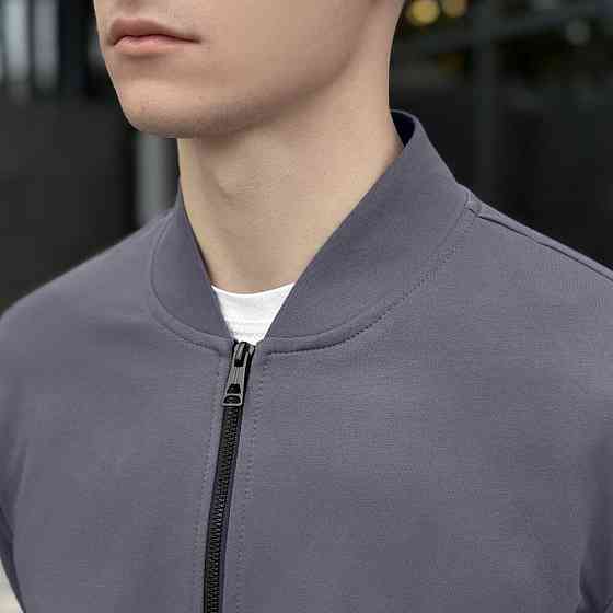 Темно-сірий спортивний костюм для чоловіків. Комплект штани і кофта сірий Pobedov Alpha Київ