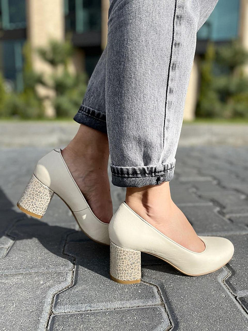 Nivelle Туфлі жіночі NIVELLE бежеві натуральна шкіра каблук 6 см 38р.39р. (1529/6030-6045) Коломия - фото 9