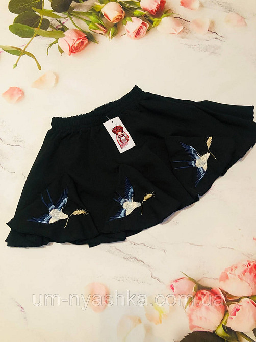 Спідниця з вишивкою вишиванка "Ластівки" біла 116-146 Кривий Ріг - фото 4