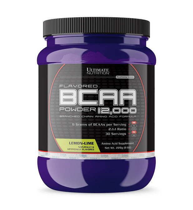 Амінокислоти Ultimate nutrition BCAA 12,000 228 г, Lemon Lime Луцьк - фото 1