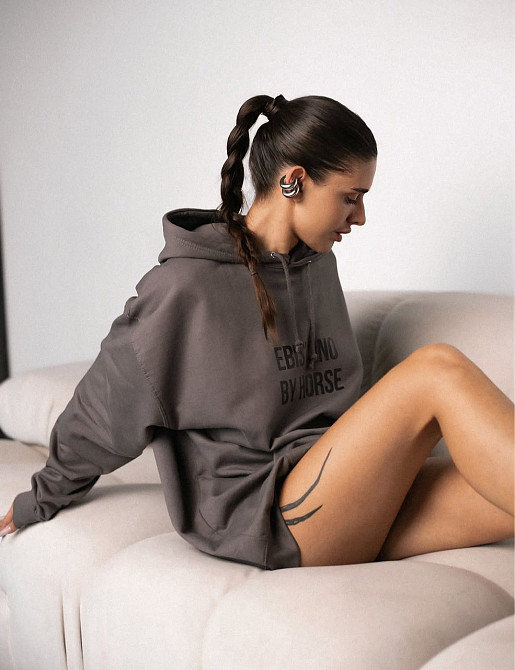 Графітове худі оверсайз EBIS VONO BY HORSE Чернівці - фото 3