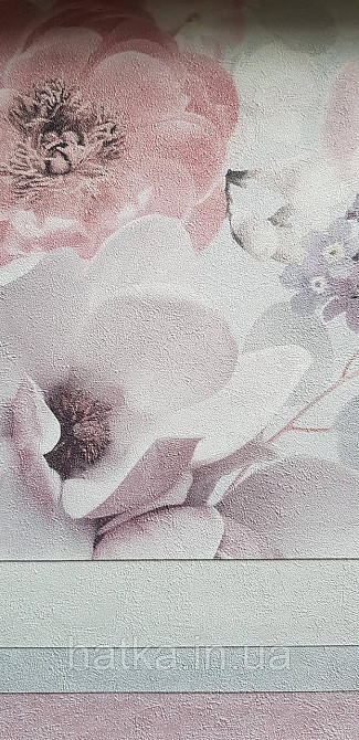 Обои виниловые на флизелине горячего тиснения Sintra Atmosphere цветы розы красные сиреневые голубые 512227 Киев - изображение 5