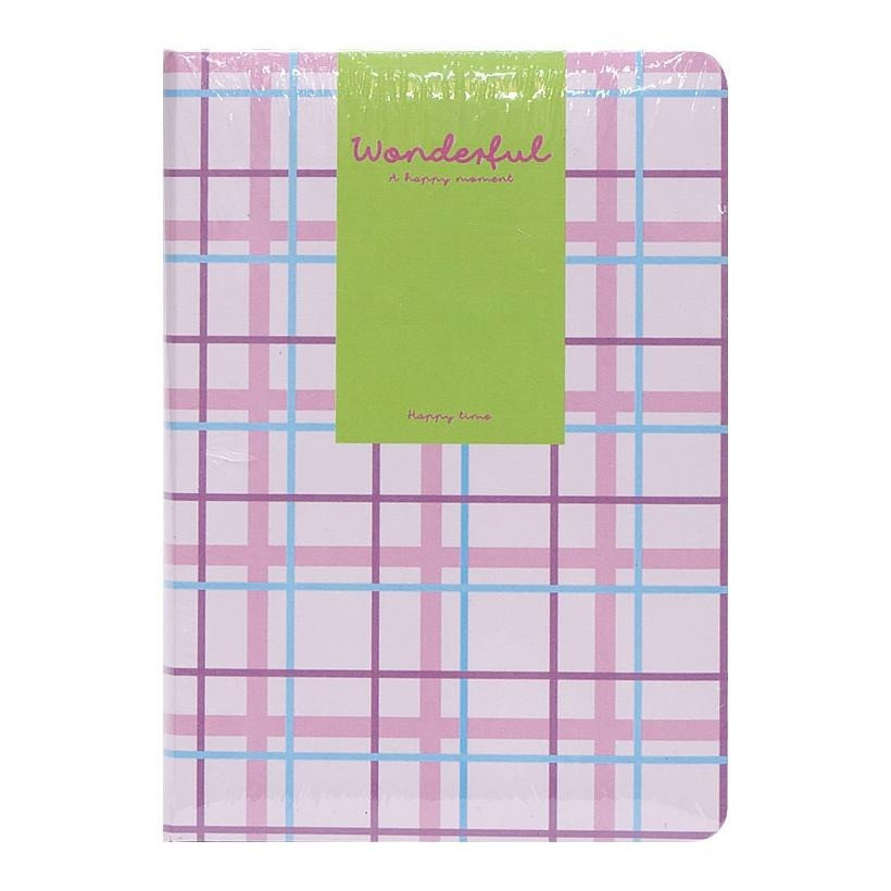 Блокнот A6 "Wonderful" 6701-1 твердий перепліт, 2 закладки та 2 гумки для ручок 80 аркушів 10х14,5 см Рожевий Вінниця - фото 1
