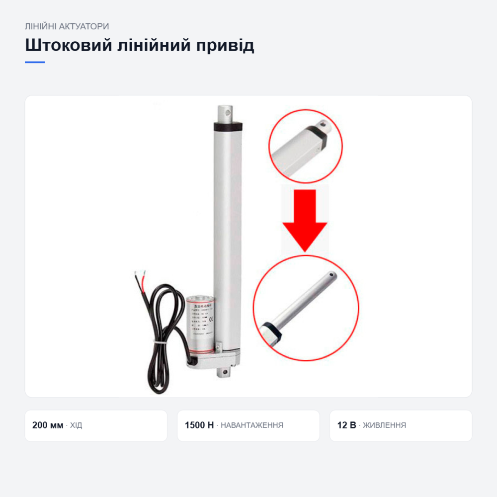 Штоковый линейный привод для автоматизации Киев - изображение 4