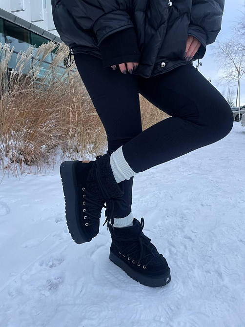 Hengji Угги жіночі HENGJI T39-1 чорні (зима, замша натуральна) (5675) 40 Коломыя - изображение 4