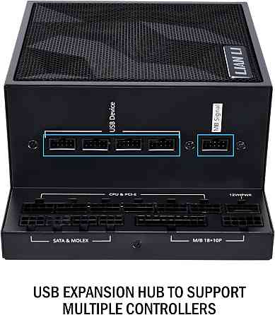 Блок живлення Lian Li EDGE1000, 80 Plus Platinum, Black, EU Cord (G9P.EG1000.BE00.EU) ( 12755 ) Харків