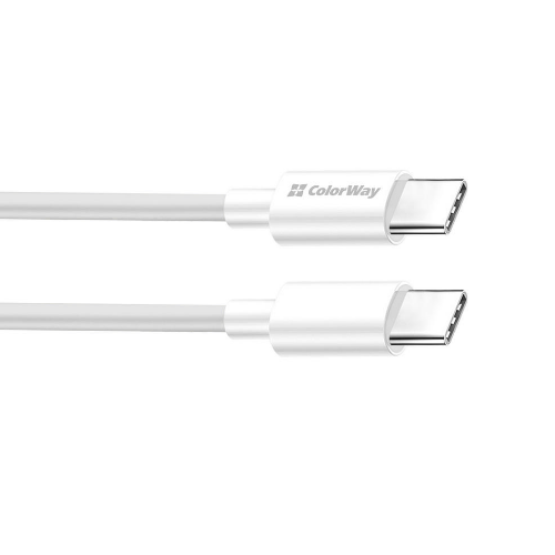 Кабель USB PD Type-C/Type-C ColorWay CW-CBPDCC058-WT 5,0А 100W 1м білий Житомир