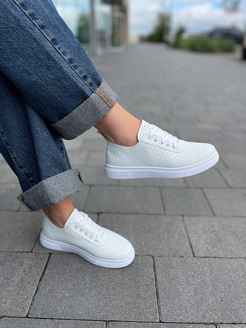 L.Fairy Мокасини жіночі L.Fairy -2 білі (весна-літо, еко-шкіра) (5858) 41 Коломия - фото 4