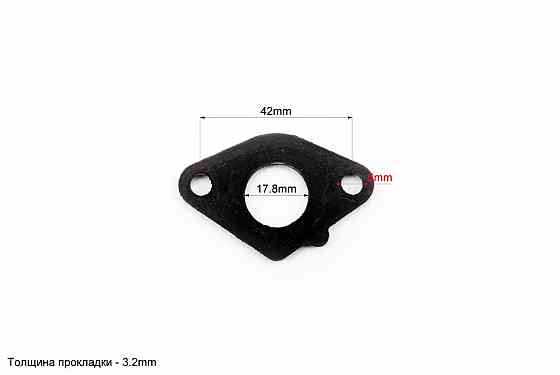Прокладка патрубка карбюратора Honda AF18 / 27 (пластмас) d-18mm + манжет, від 10шт -12% Київ