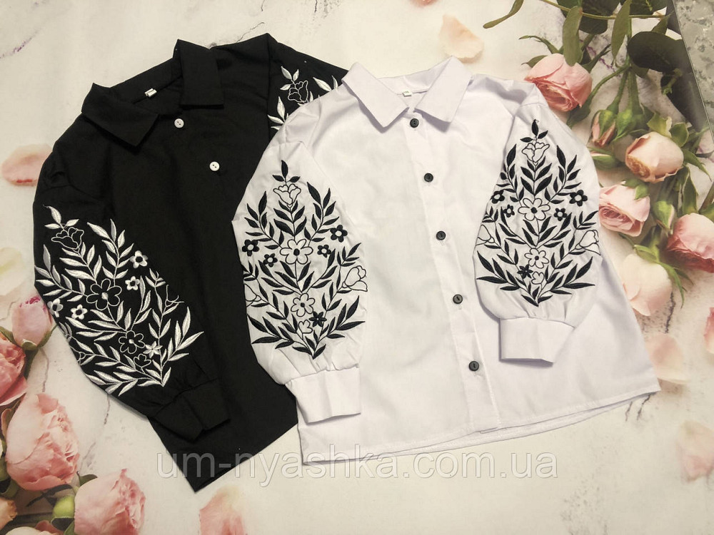 Біла сорочка з вишивкою 122-140 Кривий Ріг - фото 1