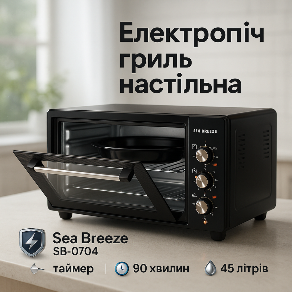 Піч-плита електрична, Електрична міні-піч для сніданку Міні пічка настільна KR-68 Львів - фото 8