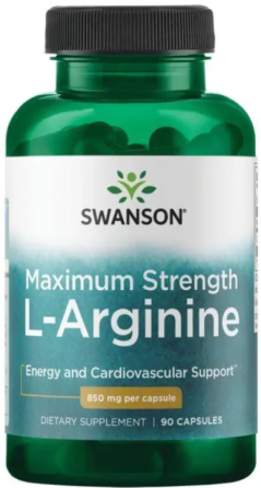 Аргинин Swanson L-Arginine Maximum Strenght 850mg 90 капс Киев