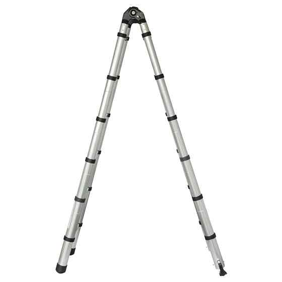 Flora Лестница телескопическая универсальная 12 ступеней 3.8м FLORA (5033414) Коломия