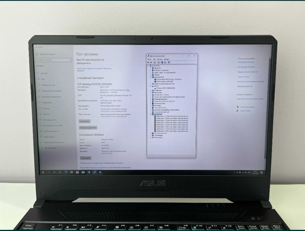 ASUS TUF RTX 2060 6Gb Ryzen 7 3750H RAM 16Gb SSD512GB. Київ - фото 8