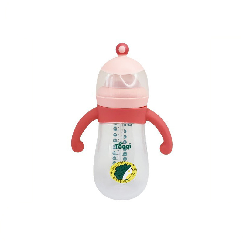 Пляшечка пластикова з силіконовими ручками MGZ-0200(Pink) 260 мл Вінниця - фото 1