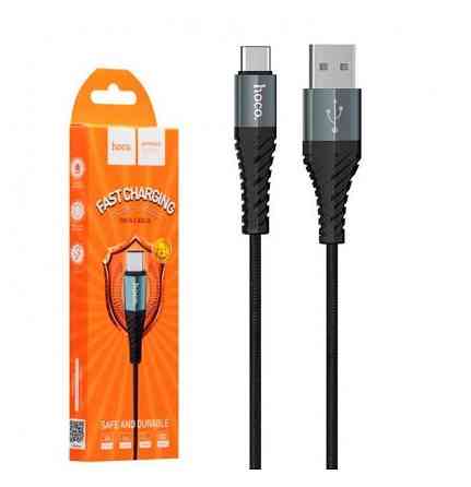 Кабель HOCO COOL DATA CABLE X38 TYPE-C Быстрая зарядка Черный Киев