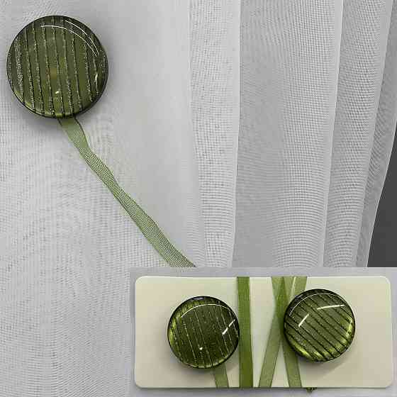 Магніти для штор і гардин Танго набір 2 шт Оливковий (81-174) Київ